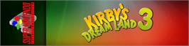 Arcade Cabinet Marquee for Kirby's DreamLand 3.