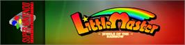 Arcade Cabinet Marquee for Little Master - Nijiiro No Maseki.