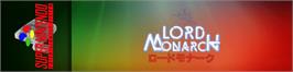Arcade Cabinet Marquee for Lord Monarch.