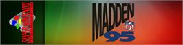 Arcade Cabinet Marquee for Madden NFL '95.