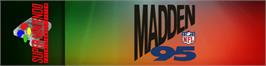 Arcade Cabinet Marquee for Madden Nfl 95.