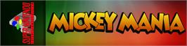 Arcade Cabinet Marquee for Mickey Mania.