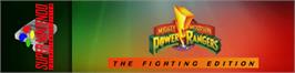 Arcade Cabinet Marquee for Mighty Morphin Power Rangers - The Fighting Edition.