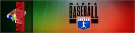 Arcade Cabinet Marquee for Mlbpa Baseball.