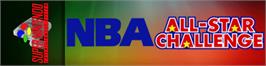 Arcade Cabinet Marquee for NBA All-Star Challenge.