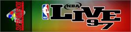 Arcade Cabinet Marquee for NBA Live '97.