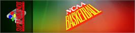 Arcade Cabinet Marquee for NCAA Basketball.