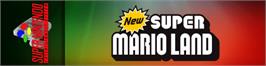 Arcade Cabinet Marquee for New Super Mario Land.