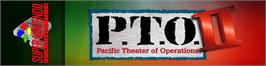 Arcade Cabinet Marquee for P.t.o. - Pacific Theater Of Operations 2.