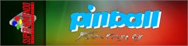 Arcade Cabinet Marquee for Pinball Fantasies.