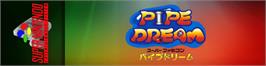 Arcade Cabinet Marquee for Pipe Dream.