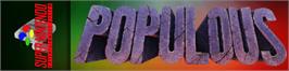 Arcade Cabinet Marquee for Populous.