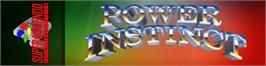 Arcade Cabinet Marquee for Power Instinct.