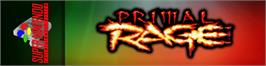 Arcade Cabinet Marquee for Primal Rage.
