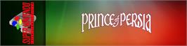 Arcade Cabinet Marquee for Prince of Persia.