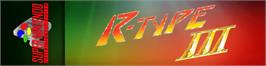Arcade Cabinet Marquee for R-Type III: The Third Lightning.