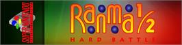 Arcade Cabinet Marquee for Ranma 1/2 - Hard Battle.