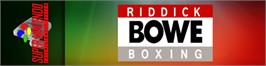 Arcade Cabinet Marquee for Riddick Bowe Boxing.