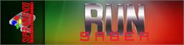Arcade Cabinet Marquee for Run Saber.