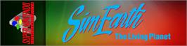 Arcade Cabinet Marquee for Sim Earth - The Living Planet.
