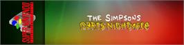 Arcade Cabinet Marquee for Simpsons - Bart's Nightmare, The.