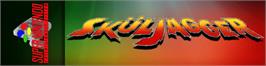 Arcade Cabinet Marquee for Sküljagger: Revolt of the Westicans.
