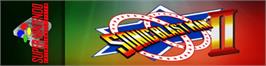 Arcade Cabinet Marquee for Sonic Blast Man 2.