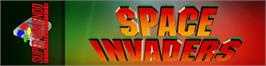 Arcade Cabinet Marquee for Space Invaders.