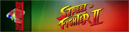 Arcade Cabinet Marquee for Street Fighter II: The World Warrior.