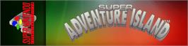 Arcade Cabinet Marquee for Super Adventure Island.