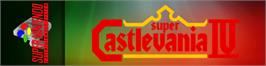 Arcade Cabinet Marquee for Super Castlevania IV.