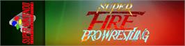Arcade Cabinet Marquee for Super Fire Pro Wrestling.