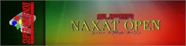 Arcade Cabinet Marquee for Super Naxat Open - Golf De Shoubu Da Dorabocchan.