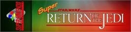 Arcade Cabinet Marquee for Super Star Wars - Return Of The Jedi.
