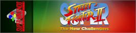 Arcade Cabinet Marquee for Super Street Fighter II: The New Challengers.