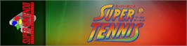 Arcade Cabinet Marquee for Super Tennis.