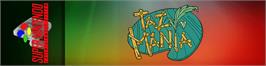 Arcade Cabinet Marquee for Taz-mania.
