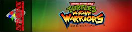 Arcade Cabinet Marquee for Teenage Mutant Ninja Turtles: Tournament Fighters.