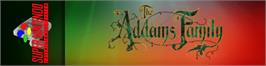 Arcade Cabinet Marquee for The Addams Family.