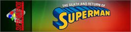 Arcade Cabinet Marquee for The Death and Return of Superman.