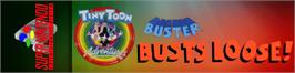 Arcade Cabinet Marquee for Tiny Toon Adventures: Buster Busts Loose!.