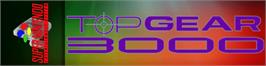 Arcade Cabinet Marquee for Top Gear 3000.