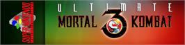 Arcade Cabinet Marquee for Ultimate Mortal Kombat 3.