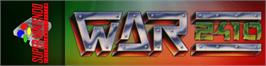 Arcade Cabinet Marquee for War 2410.