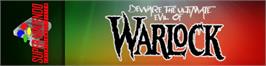 Arcade Cabinet Marquee for Warlock.