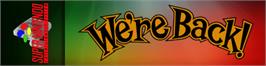 Arcade Cabinet Marquee for We're Back! - A Dinosaur's Story.
