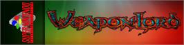 Arcade Cabinet Marquee for Weaponlord.