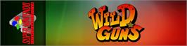 Arcade Cabinet Marquee for Wild Guns.