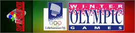 Arcade Cabinet Marquee for Winter Olympics: Lillehammer '94.