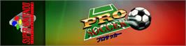 Arcade Cabinet Marquee for World League Soccer.